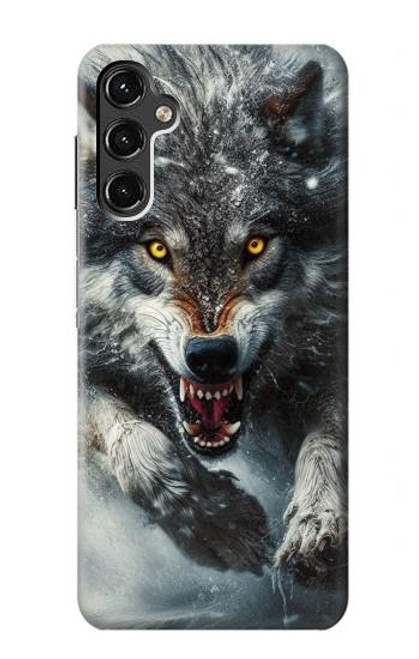 S3965 Angry Wolf Running Case For Samsung Galaxy A14 5G