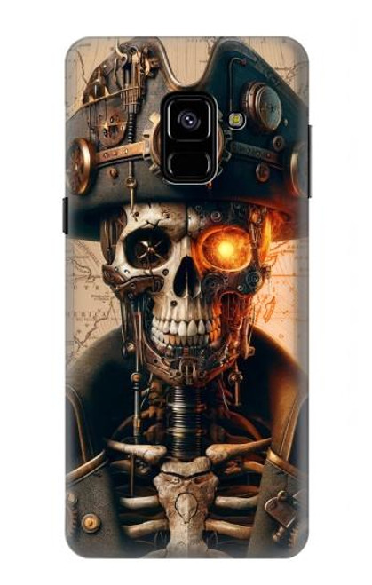 S4018 Steampunk Pirate Skull Case For Samsung Galaxy A8 (2018)