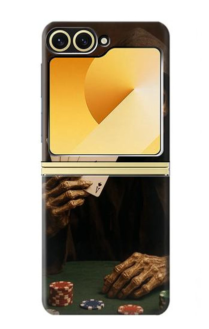 S3994 Grim Reaper Poker Win Case For Samsung Galaxy Z Flip 6, Flip 7 FE
