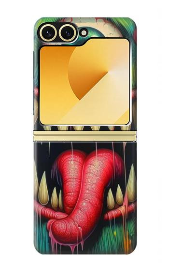 S4000 Monster Graffiti Wall Art Case For Samsung Galaxy Z Flip 6, Flip 7 FE