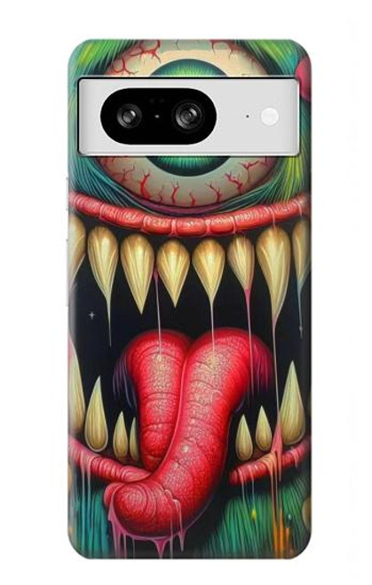 S4000 Monster Graffiti Wall Art Case For Google Pixel 8