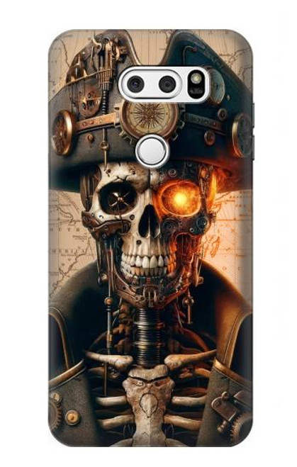 S4018 Steampunk Pirate Skull Case For LG V30, LG V30 Plus, LG V30S ThinQ, LG V35, LG V35 ThinQ