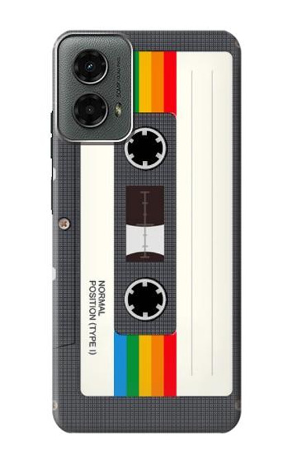 S4023 Vintage Rainbow Compact Cassette Case For Motorola Moto G 5G (2024)