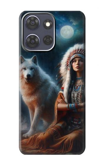 S3995 Grim Wolf Indian Girl Case For Motorola Moto G Power (2025,2026)