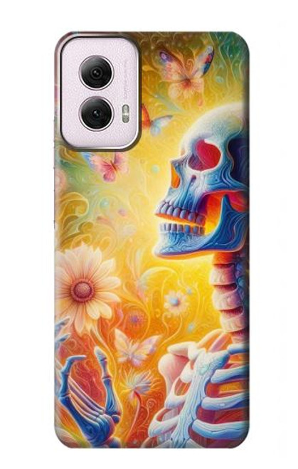 S3976 Colorful Skeleton Case For Motorola Moto G Power 5G (2024)