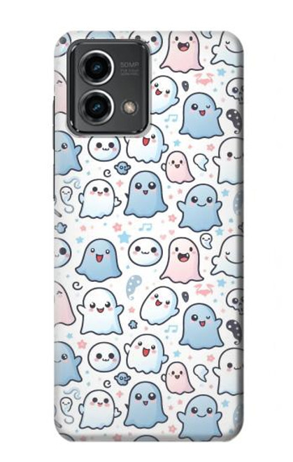 S4013 Seamless Cute Ghost Pattern Case For Motorola Moto G Stylus 5G (2023)