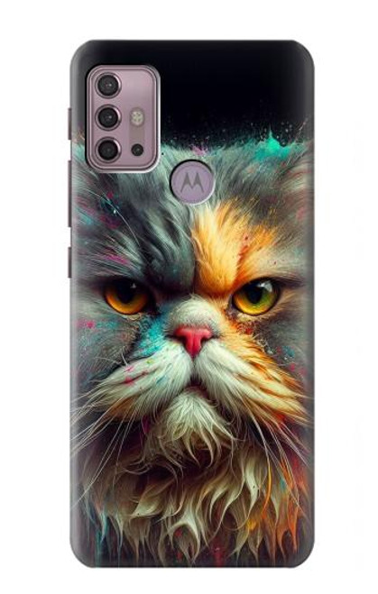 S3971 Cat Painted Color Case For Motorola Moto G30, G20, G10