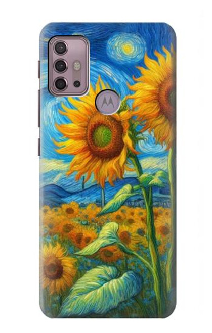 S4019 Sunflower Van Gogh Style Case For Motorola Moto G30, G20, G10
