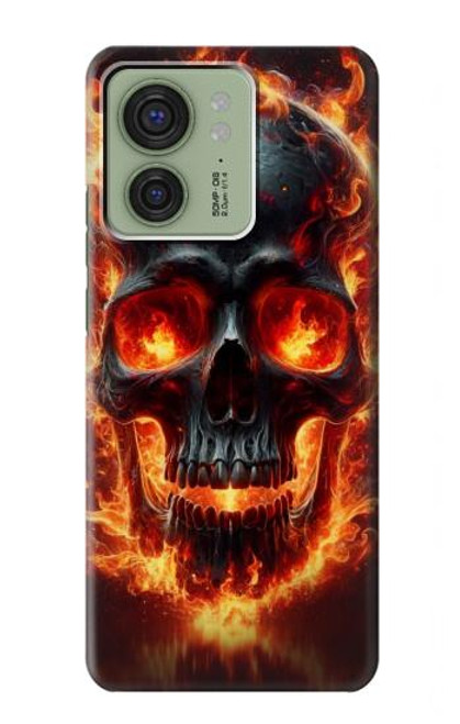 S3986 Fire Skull Case For Motorola Edge (2023), Edge 40