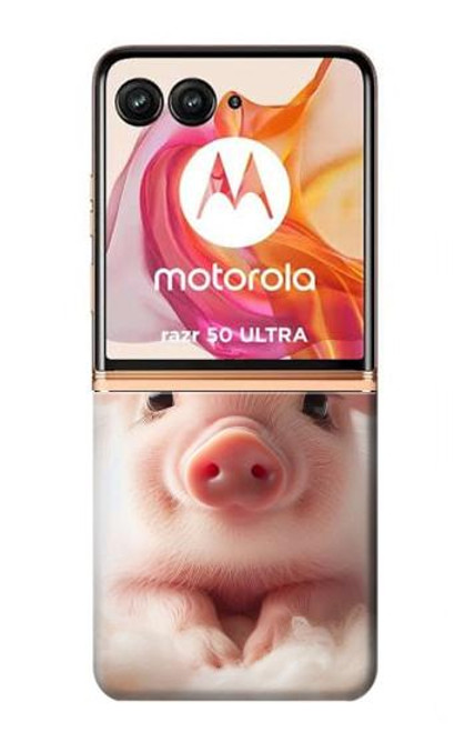 S3979 Cute Baby Pig Case For Motorola Razr 50 Ultra