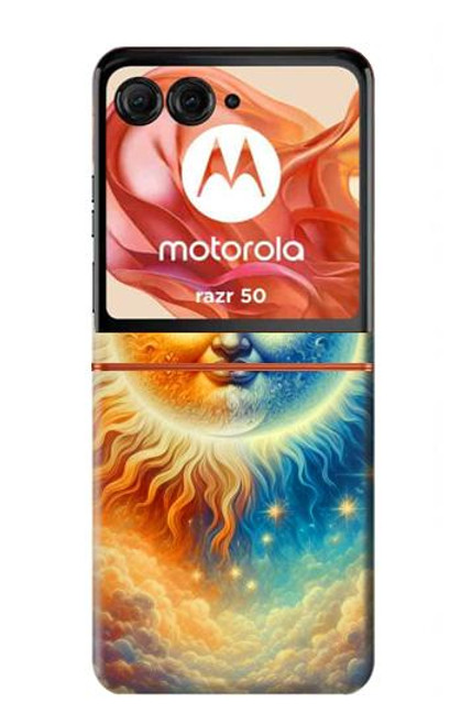 S3966 Artistic Sun Moon Case For Motorola Razr 50