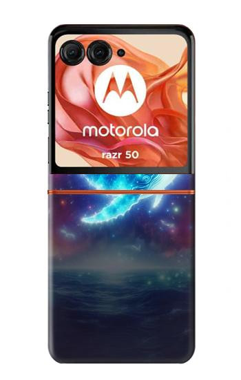 S3982 Dream Whale Colorful Nebula Case For Motorola Razr 70,60,50, Razr (2026, 2025, 2024)