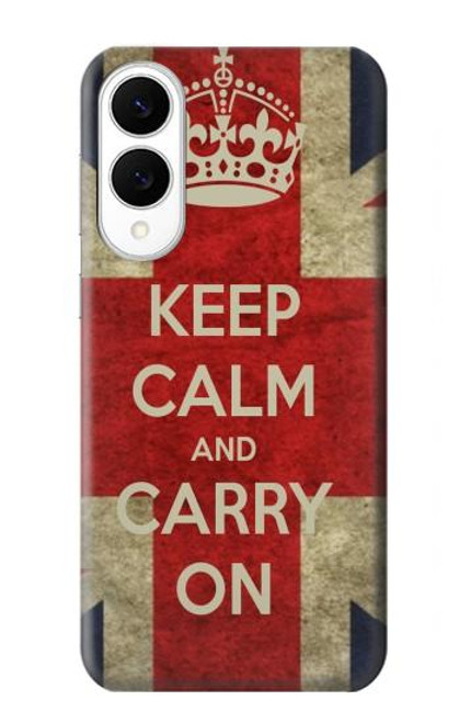 S0674 Keep Calm and Carry On Case For Samsung Galaxy S25 Edge