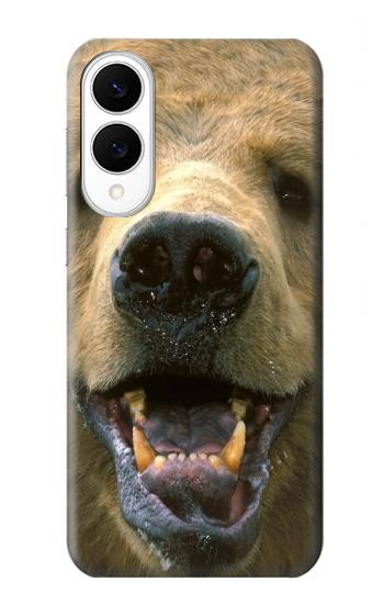 S0840 Grizzly Bear Face Case For Samsung Galaxy S25 Edge