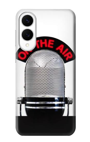 S2381 Vintage Radio Microphone On The Air Case For Samsung Galaxy S25 Edge