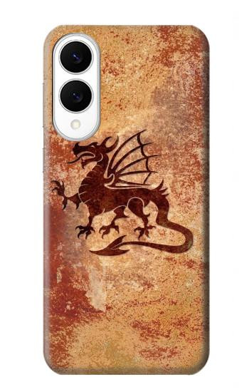 S2485 Dragon Metal Texture Graphic Printed Case For Samsung Galaxy S25 Edge