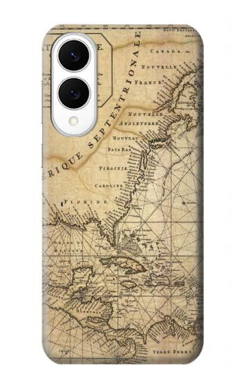 S2506 Exploration North America Map Case For Samsung Galaxy S25 Edge