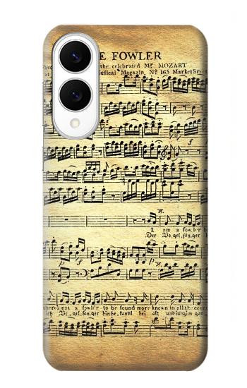 S2667 The Fowler Mozart Music Sheet Case For Samsung Galaxy S25 Edge