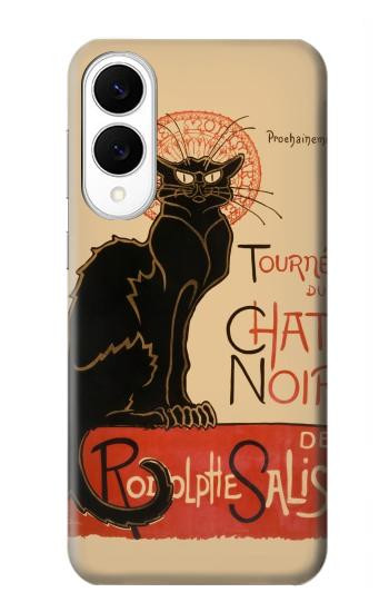 S2739 Chat Noir Black Cat Vintage Case For Samsung Galaxy S25 Edge
