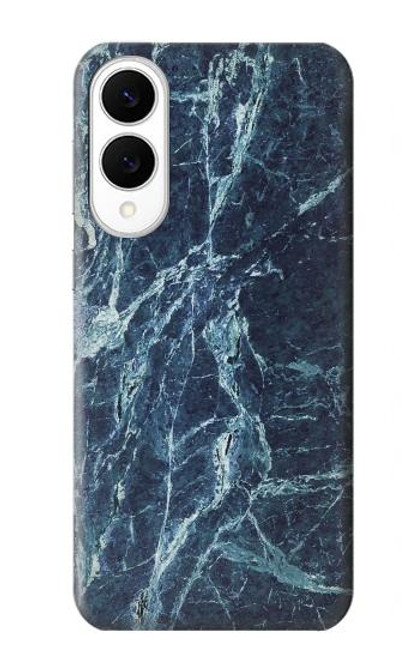 S2799 Light Blue Marble Stone Graphic Printed Case For Samsung Galaxy S25 Edge