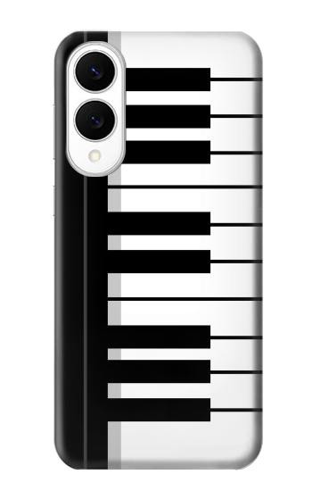 S3078 Black and White Piano Keyboard Case For Samsung Galaxy S25 Edge
