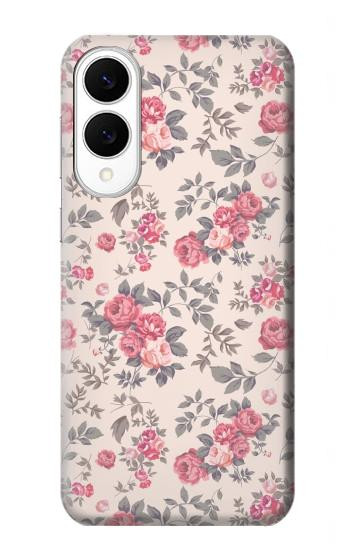 S3095 Vintage Rose Pattern Case For Samsung Galaxy S25 Edge