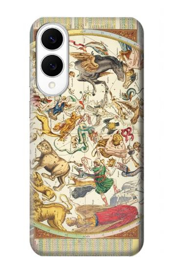 S3145 Antique Constellation Star Sky Map Case For Samsung Galaxy S25 Edge