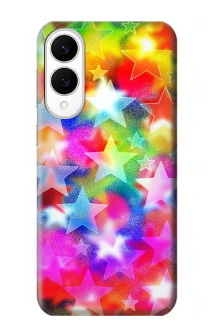 S3292 Colourful Disco Star Case For Samsung Galaxy S25 Edge