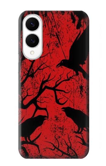S3325 Crow Black Blood Tree Case For Samsung Galaxy S25 Edge