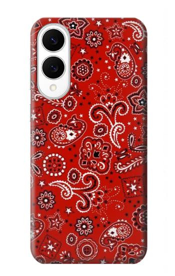 S3354 Red Classic Bandana Case For Samsung Galaxy S25 Edge