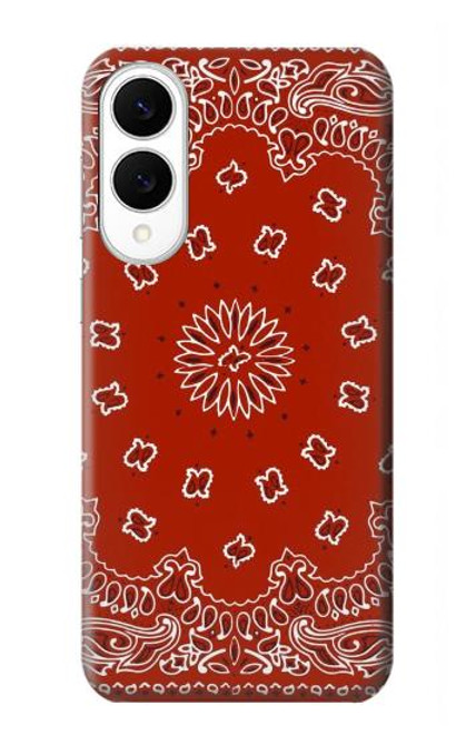S3355 Bandana Red Pattern Case For Samsung Galaxy S25 Edge
