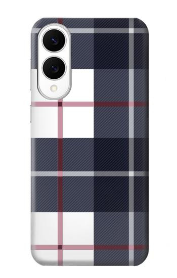 S3452 Plaid Fabric Pattern Case For Samsung Galaxy S25 Edge