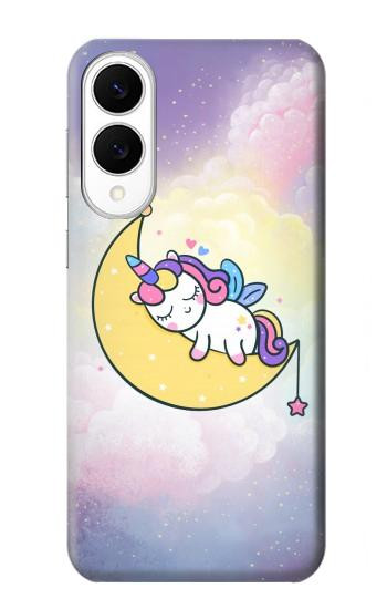 S3485 Cute Unicorn Sleep Case For Samsung Galaxy S25 Edge
