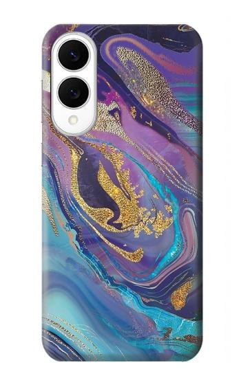 S3676 Colorful Abstract Marble Stone Case For Samsung Galaxy S25 Edge
