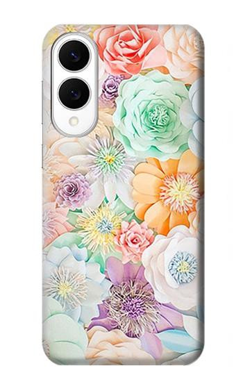S3705 Pastel Floral Flower Case For Samsung Galaxy S25 Edge