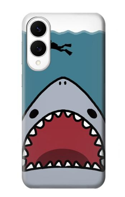 S3825 Cartoon Shark Sea Diving Case For Samsung Galaxy S25 Edge