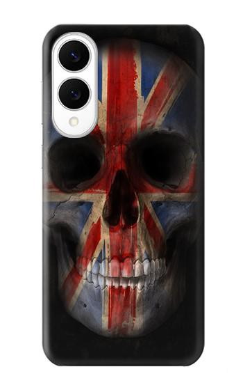 S3848 United Kingdom Flag Skull Case For Samsung Galaxy S25 Edge