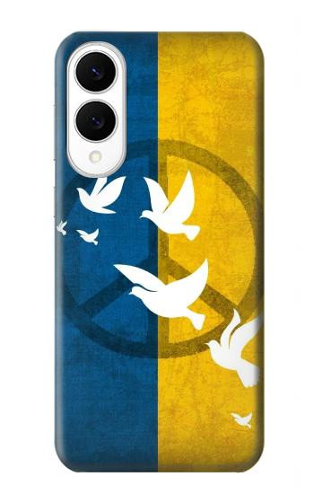 S3857 Peace Dove Ukraine Flag Case For Samsung Galaxy S25 Edge