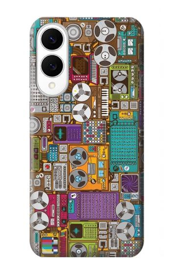 S3879 Retro Music Doodle Case For Samsung Galaxy S25 Edge