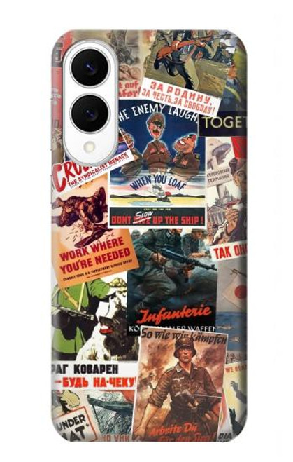 S3905 Vintage Army Poster Case For Samsung Galaxy S25 Edge