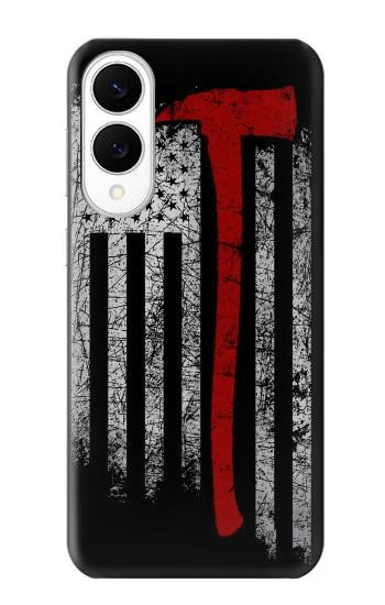 S3958 Firefighter Axe Flag Case For Samsung Galaxy S25 Edge