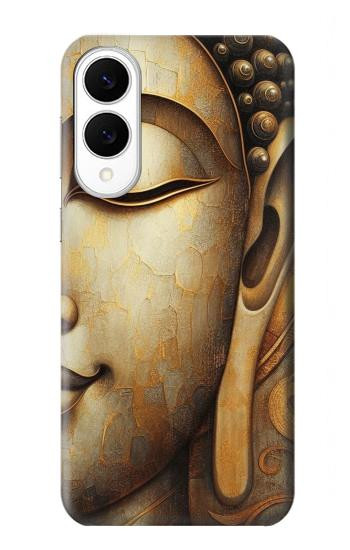 S4022 Vintage Buddha Face Golden Style Case For Samsung Galaxy S25 Edge