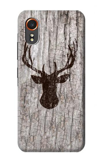 S2505 Reindeer Head Old Wood Texture Graphic Case For Samsung Galaxy XCover7
