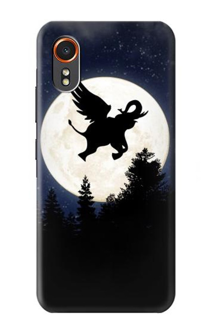 S3323 Flying Elephant Full Moon Night Case For Samsung Galaxy XCover7