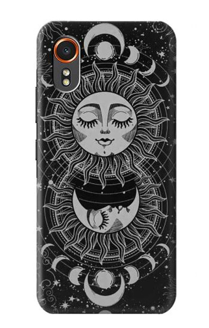 S3854 Mystical Sun Face Crescent Moon Case For Samsung Galaxy XCover7
