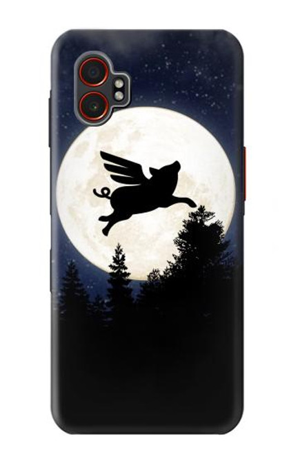 S3289 Flying Pig Full Moon Night Case For Samsung Galaxy XCover7 Pro