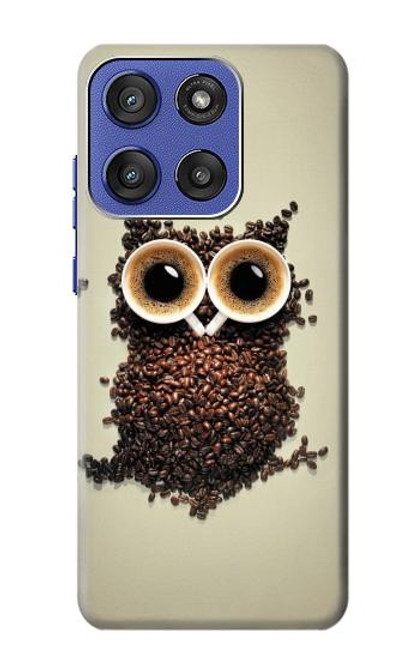 S0360 Coffee Owl Case For Motorola Moto G Stylus 5G (2025), Edge 60 Stylus