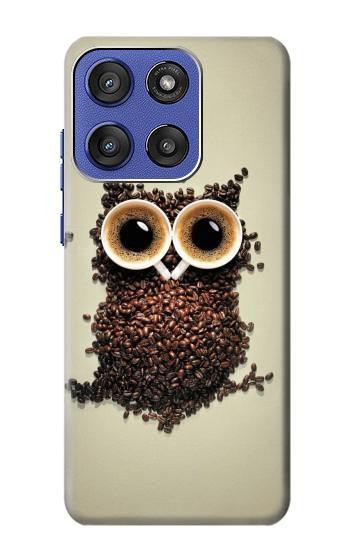 S0360 Coffee Owl Case For Motorola Moto G Stylus 5G (2025,2026), Edge 60 Stylus