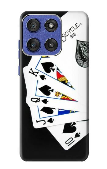 S1078 Poker Royal Straight Flush Case For Motorola Moto G Stylus 5G (2025,2026), Edge 60 Stylus