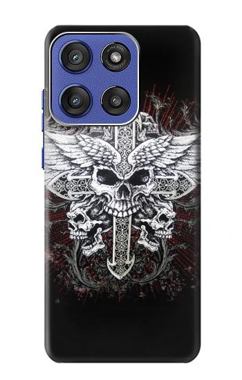S1434 Skull Wing Tattoo Biker Case For Motorola Moto G Stylus 5G (2025,2026), Edge 60 Stylus